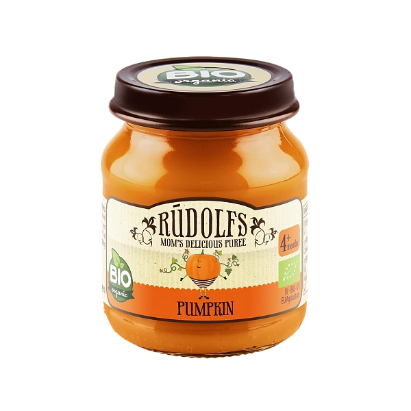 Rudolfs Organic Piure Dovleac 120g (4+) Rudolfs Organic Piure Dovleac 120g (4+)