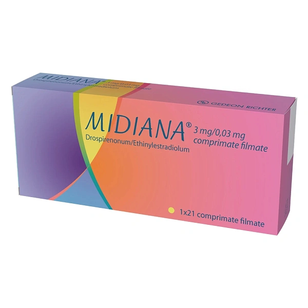 Midiana 3mg/0,03mg comp. film. N21 Midiana 3mg/0,03mg comp. film. N21