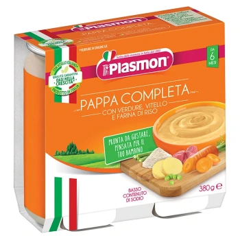 Plasmon Piure meniu vitel, legume si faina de orez, 190g, +6 luni