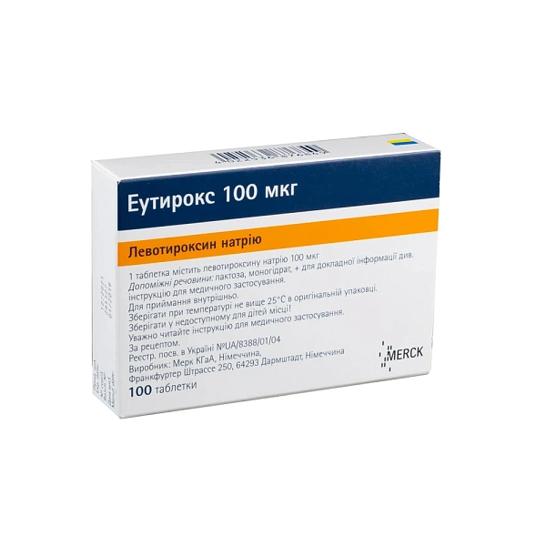 Euthyrox 100mcg comp. N25x4 Euthyrox 100mcg comp. N25x4