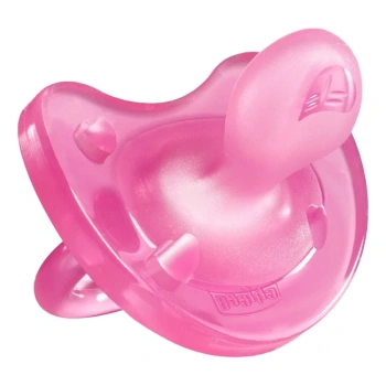 Chicco Suzeta ortodontica silicon roz, 6+, 1 buc (27121)