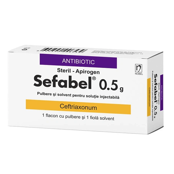 Sefabel 0.5g pulb.+solv. sol. inj. N1+2ml N1 Sefabel 0.5g pulb.+solv. sol. inj. N1+2ml N1