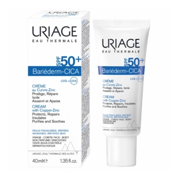 Uriage Bariederm Cica Cremă reparatoare SPF50, 40ml