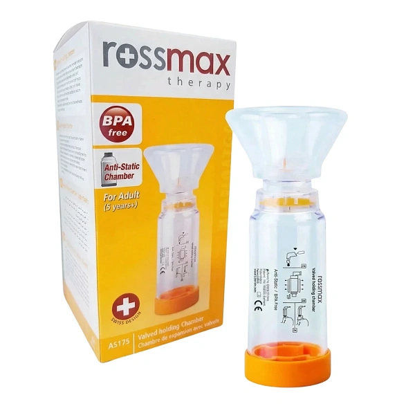Inhalator manual Rossmax cu supapă și camera de aer M(1-5ani) AS175