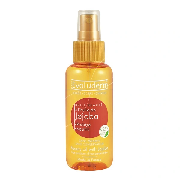Evoluderm Ulei de jojoba pentru față, corp și păr 100ml Evoluderm Ulei de jojoba pentru față, corp și păr 100ml