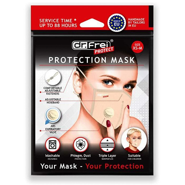 Dr.Frei Masca Protectie, bej M0201 L/XL Dr.Frei Masca Protectie, bej M0201 L/XL