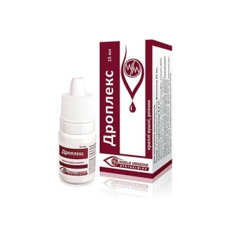 Dropleks 45,52mg+11,38mg/ml 15ml picaturi auriculare Dropleks 45,52mg+11,38mg/ml 15ml picaturi auriculare