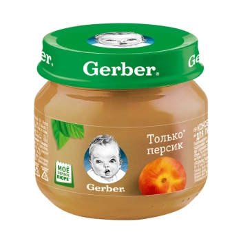 Gerber Pireu piersic 80g
