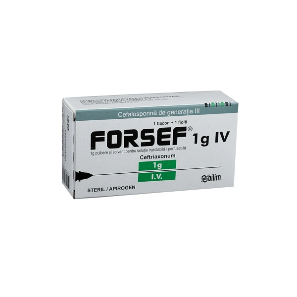 Forsef 1g pulb.+solv.sol.inj. i./v. N1 Forsef 1g pulb.+solv.sol.inj. i./v. N1