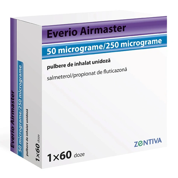 Everio Airmaster 50mcg/250mcg/doza pulb.de inhalat (60doze) N1