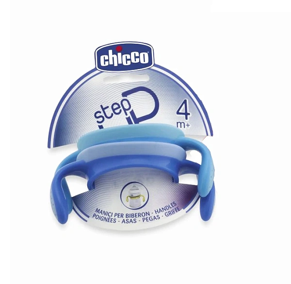 Chicco Mînere Step Up pentru biberoane, pentru baieței, 0+, 2buc (600762) Chicco Mînere Step Up pentru biberoane, pentru baieței, 0+, 2buc (600762)