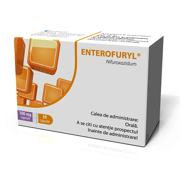 Enterofuryl 100mg caps. N10x3