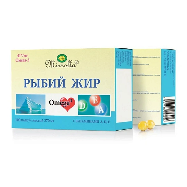 SBA Mirrolla Ulei de peste+vit.A+vit.D+vit.E N100