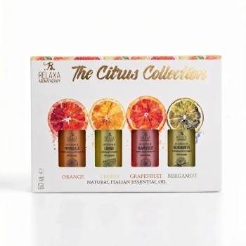 Relaxa Ulei Eteric Set Citrus Collection (portocală, lămâie, grapefruit, bergamota) 15mlx4