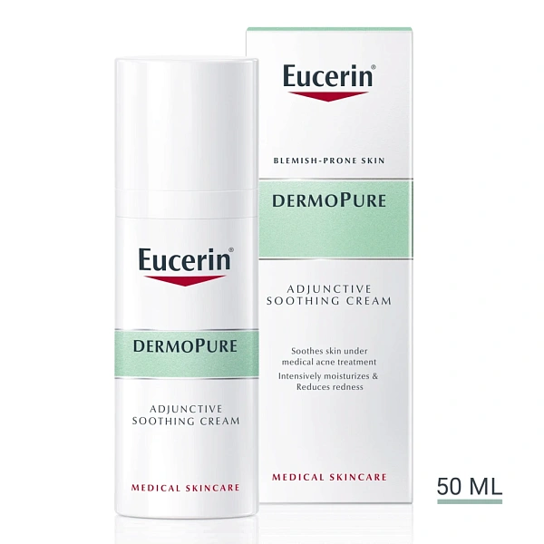 Eucerin DermoPURE Cremă calmantă pentru tratamentul acneei 50ml