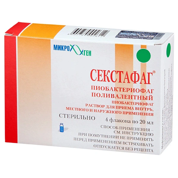 Sextafag piobacteriofag 20ml sol.uz ext.orala N4 Sextafag piobacteriofag 20ml sol.uz ext.orala N4