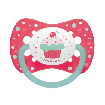 Canpol Baby 23/283 Suzeta simetrică silicon 6-18luni Cupcake