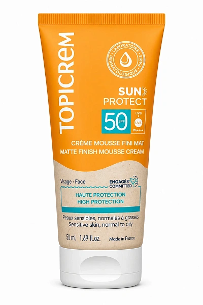 Topicrem Crema matifianta cu protectia solara SPF50+, 50ml