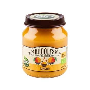 Rudolfs Organic Piure Mango 120g (4+)