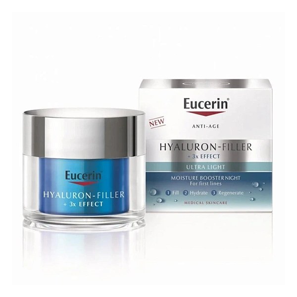 Eucerin Hyaluron-Filler +3x Effect Hydra Gel de noapte, 50ml Eucerin Hyaluron-Filler +3x Effect Hydra Gel de noapte, 50ml