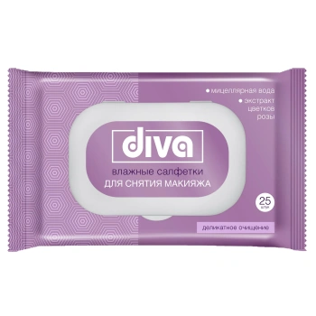 Diva Servetele umede make up cu vitamina А si Е N20