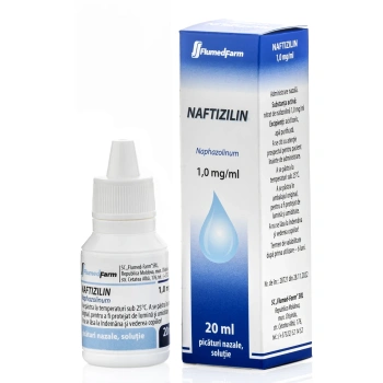Naftizilin 1mg/ml 20ml picături nazale, soluție
