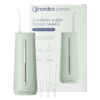 Nordics Expert Irigator dentar fără fir verde, 4 duze