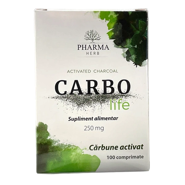 Carbune activat Carbo Life 250mg comp. N100