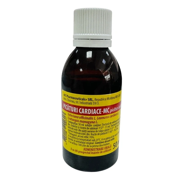 Talpa gâștei, odolean și păducel 50ml tinctură