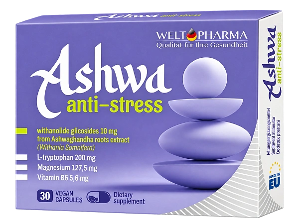 Ashwa Anti-Stress caps. N30 (Ashwagandha)