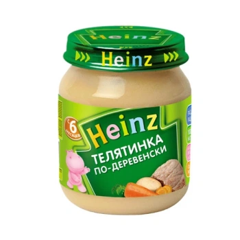Heinz Pireu Carne de vitel 'Taranesc' 120g de la 6 luni