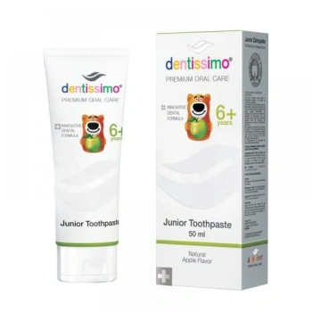 Dentissimo Junior Pasta de dinti Apple aroma 50ml (de la 6 ani)