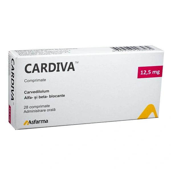 Cardiva 12.5mg comp. N14x2 Cardiva 12.5mg comp. N14x2