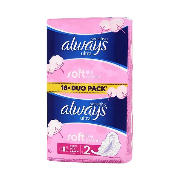 Absorbante Always Sensitive ultra Super Plus Duo N16