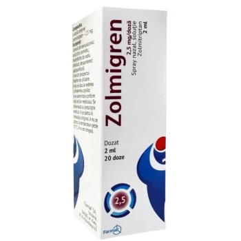 Zolmigren 2,5mg/doza 2ml spray nazal, sol. N1(20 doze)