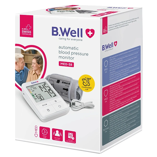 B.Well Tonometru automat pentru braț (MED-58)
