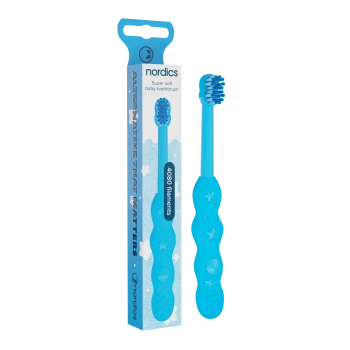 Nordics Periuta de dinți pentru copii Baby Premium moale (albastru)