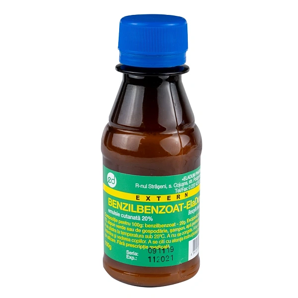 Benzilbenzoat 20% 100g emuls. Benzilbenzoat 20% 100g emuls.