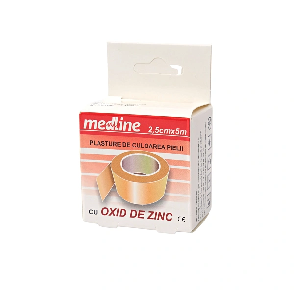 Emplastru adeziv 2.5cmx5m cu oxid de zinc N1
