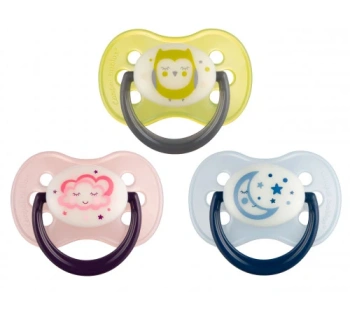 Canpol Baby 22/639 Suzeta rotundă silicon 0-6luni Night Dreams
