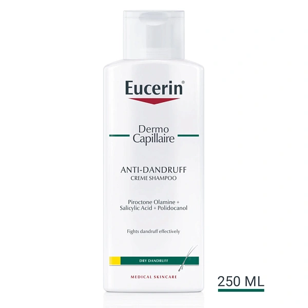 Eucerin DermoCapillaire Șampon Cremă anti-matreata (scalp uscat) 250ml Eucerin DermoCapillaire Șampon Cremă anti-matreata (scalp uscat) 250ml