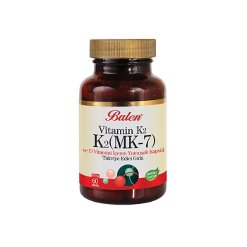Balen Vitamin K2 (100 mcg) +D (10 mcg, 400UI) caps. N30