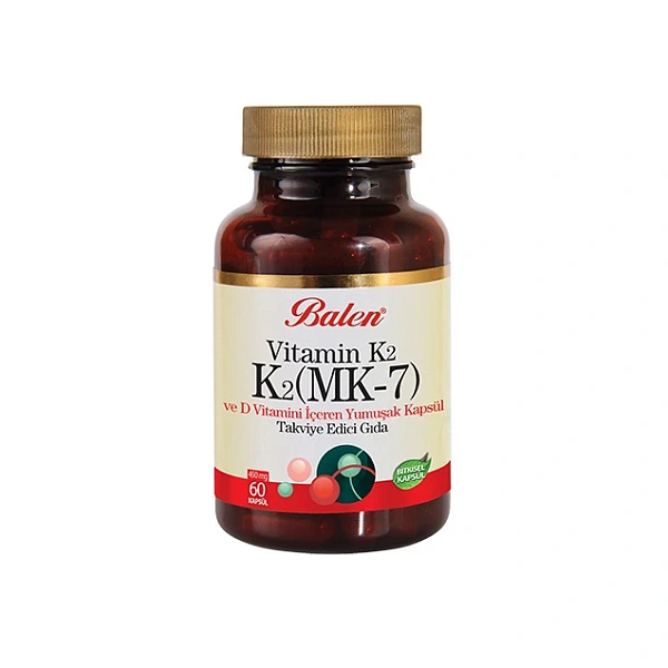 Balen Vitamin K2 (100 mcg) +D (10 mcg, 400UI) caps. N30 Balen Vitamin K2 (100 mcg) +D (10 mcg, 400UI) caps. N30