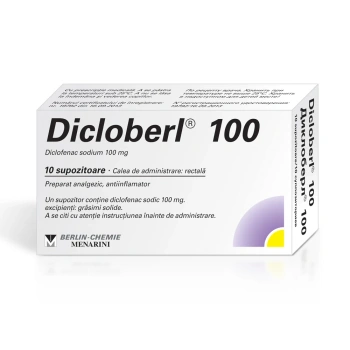 Dicloberl 100mg sup. N10 Dicloberl 100mg sup. N10