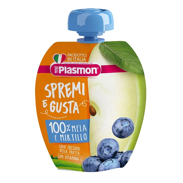 Plasmon Piure omogenizat din mere si afine, +7luni, 100g