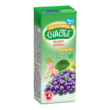 Malenikoe Sciastie Suc măr,afine nectar 0.2l