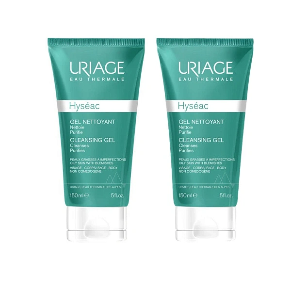 Uriage Set Hyseac Gel Nettoyant 150ml, 2buc. Uriage Set Hyseac Gel Nettoyant 150ml, 2buc.