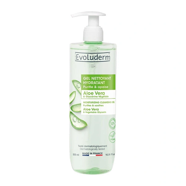 Evoluderm Gel de curățare cu Aloe Vera 500ml