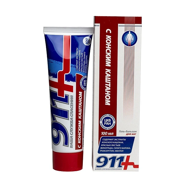 911 Cremă pentru picioare gel Castan 100ml