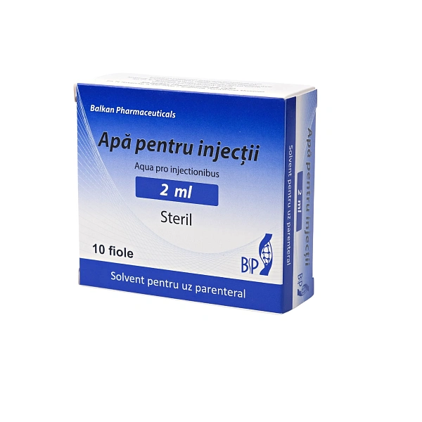 Apă pentru injectii solv./uz parent. 2ml N10